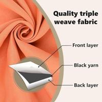 VidaXL Zwart-out gordijnen met ringen 2 pcs terracotta 175 x 140 cm - thumbnail