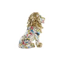 Decoratieve figuren DKD Home Decor Gouden Leeuw Hars Multicolour Modern (21 x 14,5 x 27 cm) (15 x 21 x 27 cm) - thumbnail