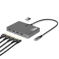 USB-kabel Startech QUAD-USB-HDMI-ADAPT Grijs - thumbnail