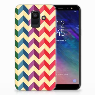 Samsung Galaxy A6 (2018) | TPU bumper | Zigzag Multi Color Samsung Galaxy A6 (2018) | TPU bumper | Zigzag Multi Color