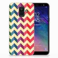 Samsung Galaxy A6 (2018) | TPU bumper | Zigzag Multi Color - thumbnail