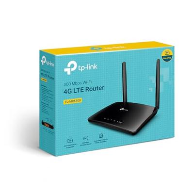 TP-Link 300Mbps 4G LTE-router (TL-MR6400), Zwart