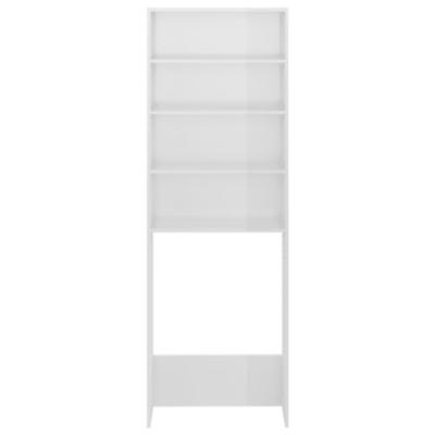 VidaXL Wasmachinekast 64x24x190 cm hoogglans wit VidaXL Wasmachinekast 64x24x190 cm hoogglans wit
