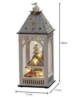 Konstsmide 3270-210 LED-decor Huis Warmwit LED Wit Timer - thumbnail