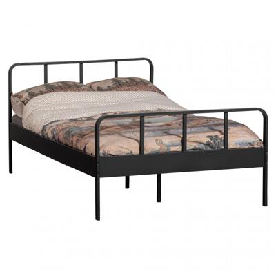 WOOOD Bed 'Mees' Staal, 120 x 200cm, kleur Zwart