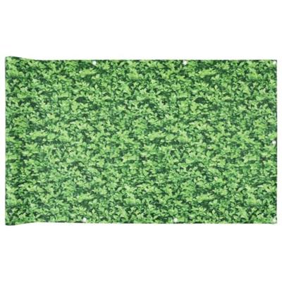 VidaXL Balkonscherm plantpatroon 500x75 cm pvc groen