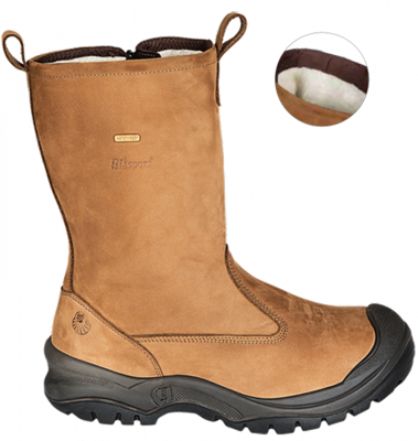 Grisport Safety laars 72715c+l gevoerd/ 33267 s3 + rits | cognac | maat 39 - 11.049.070.39