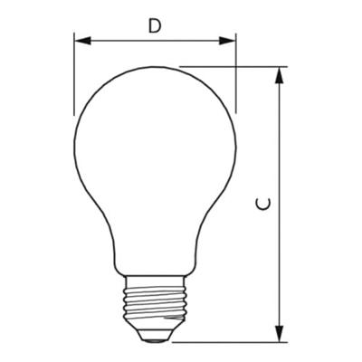 Signify 34655000 Gloeilamp-lamp Energielabel D (A - G) E27 Peer 13 W Neutraalwit (Ø x l) 70 mm x 121 mm 1 stuk(s)