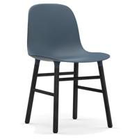Normann Copenhagen Form eetkamerstoel Blue vierpoot zwart eikenhout - thumbnail