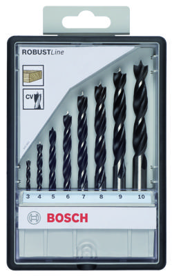 Bosch Accessories 2607010533 Hout-spiraalboorset 8-delig 3 mm, 4 mm, 5 mm, 6 mm, 7 mm, 8 mm, 9 mm, 10 mm Cilinderschacht 1 set(s) Bosch Accessories 2607010533 Hout-spiraalboorset 8-delig 3 mm, 4 mm, 5 mm, 6 mm, 7 mm, 8 mm, 9 mm, 10 mm Cilinderschacht 1 set(s)