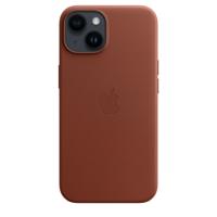 Apple leather case iPhone 14 Umber - thumbnail