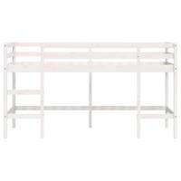 Kinderhoogslaper met ladder 90x190 cm massief grenenhout - thumbnail