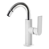 Bidetmengkraan Tres Loft Colors 1-Hendel Bidet Uitloop Gebogen 16,5 cm Rond Wit Chroom - thumbnail