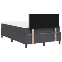 Boxspring bed Donkergrijs en Wit 203 x 120 x 88 cm - thumbnail