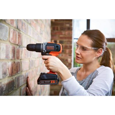 BLACK+DECKER BCD003MEM2K Accuboormachine | 18V | 2.0Ah Accu + 4.0Ah Accu + Lader | In koffer - BCD003MEM2K-QW