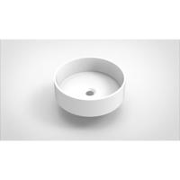 Opbouw Waskom Arcqua Case Rond 40 cm Mat Wit - thumbnail
