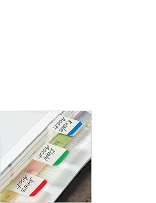 Post-it Index Strong, , ft 25,4 x 38 mm, wit met gekleurde rand, 3 kleuren, 22 tabs per kleur