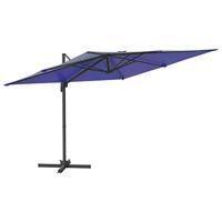 VidaXL Zweefparasol met led-verlichting 400x300 cm azuurblauw - thumbnail