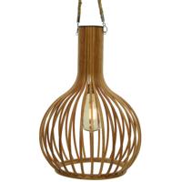 Solar hanging light dia28-H40cm bamboo Decoris - Decoris - thumbnail