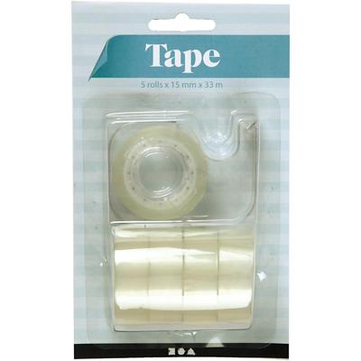 Creativ Company Plakband met dispenser, b: 15 mm, 1 set