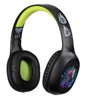 Konix Stranger Things Bluetooth 5.3 draadloze on-ear hoofdtelefoon, pc, smartphones, tablets, microfoon, 30 uur batterijduur, zwart en geel - thumbnail