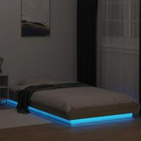 Bedframe met LED-verlichting sonoma eikenkleurig 75x190 cm - thumbnail