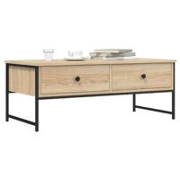 Salontafel 101x49x39,5 cm bewerkt hout sonoma eikenkleurig - thumbnail