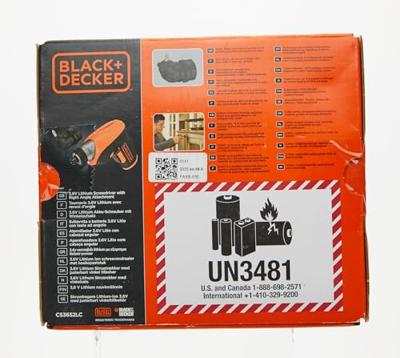 BLACK+DECKER CS3652LC 3.6V Schroevendraaier met hoekopzet | 100mA Lader
1x Schroefbit - H4
Hoekopzetstuk in 8 posities - CS3652LC-QW - thumbnail