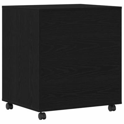 VidaXL Printerstand zwart eiken 60 x 50 x 67 cm bewerkt hout VidaXL Printerstand zwart eiken 60 x 50 x 67 cm bewerkt hout