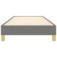 Boxspringframe stof donkergrijs 100x200 cm - thumbnail