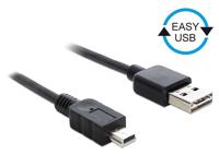 Delock 83364 Kabel EASY-USB 2.0 Type-A male > USB 2.0 Type Mini-B male 3 m zwart - thumbnail