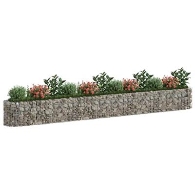 Gabion plantenbak verhoogd 470x50x50 cm gegalvaniseerd ijzer Gabion plantenbak verhoogd 470x50x50 cm gegalvaniseerd ijzer