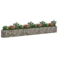Gabion plantenbak verhoogd 470x50x50 cm gegalvaniseerd ijzer - thumbnail