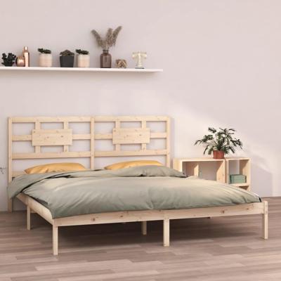 Bedframe massief hout 200x200 cm