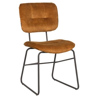 LABEL51 Eetkamerstoel 'Dez', Velvet, kleur Groen