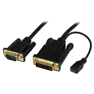 StarTech.com 90 cm actieve DVI naar VGA-kabel, DVI-D naar VGA-adapter/converter, 1920x1200, digitale DVI naar analoge VGA-monitorkabel