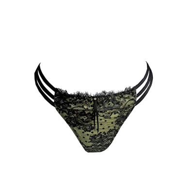 AMBRA Lingerie Brigitte Tanga donker groen 1255