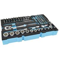 Brüder Mannesmann QUANTOOL Q25002 Dopsleutelset 1/4 (6,3 mm) 79-delig - thumbnail