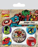 Marvel Comics Pin-Back Buttons 5-Pack Iron Man - thumbnail