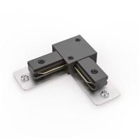 Taros - L-vorm Koppelstuk - 1-fase railverlichting - Zwart - 3 jaar garantie - thumbnail