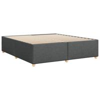 Bedframe zonder matras stof donkergrijs 200x200 cm - thumbnail