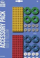 Plus Plus Bouwplaat geel/rood klein en wielen plus-plus: 26 stuks (3966) - thumbnail