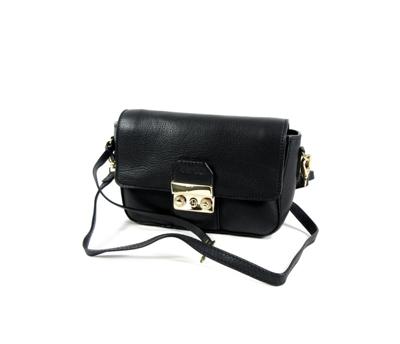 DAUVILLE chique dames kleptas schoudertas zwart DAUVILLE chique dames kleptas schoudertas zwart