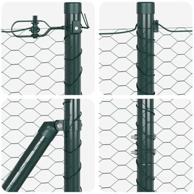 VidaXL Afrasteringspaal groen 25 x 1,2 m (36 mm gaas) staal VidaXL Afrasteringspaal groen 25 x 1,2 m (36 mm gaas) staal