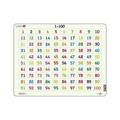 Selecta Larsen legpuzzel leren rekenen getallen 1-100, 100st. Selecta Larsen legpuzzel leren rekenen getallen 1-100, 100st.