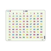 Selecta Larsen legpuzzel leren rekenen getallen 1-100, 100st. - thumbnail