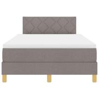 Boxspringbed met matras met matras Taupe 120 x 190 cm Stof - thumbnail