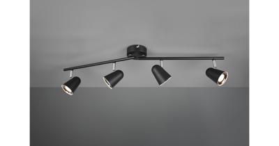 Trio Zwarte plafondspotToulouse 4-lichts - R82124132