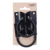Parkeerstation voor honden EDM 85294 Zwart 70 x 45 mm Plaat Ringen (2 Stuks) - thumbnail