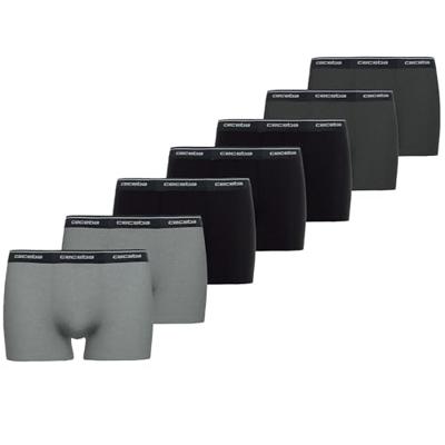 7-pak heren boxershorts Katoen - Lange pijp - Zwarte multipack heren onderbroeken